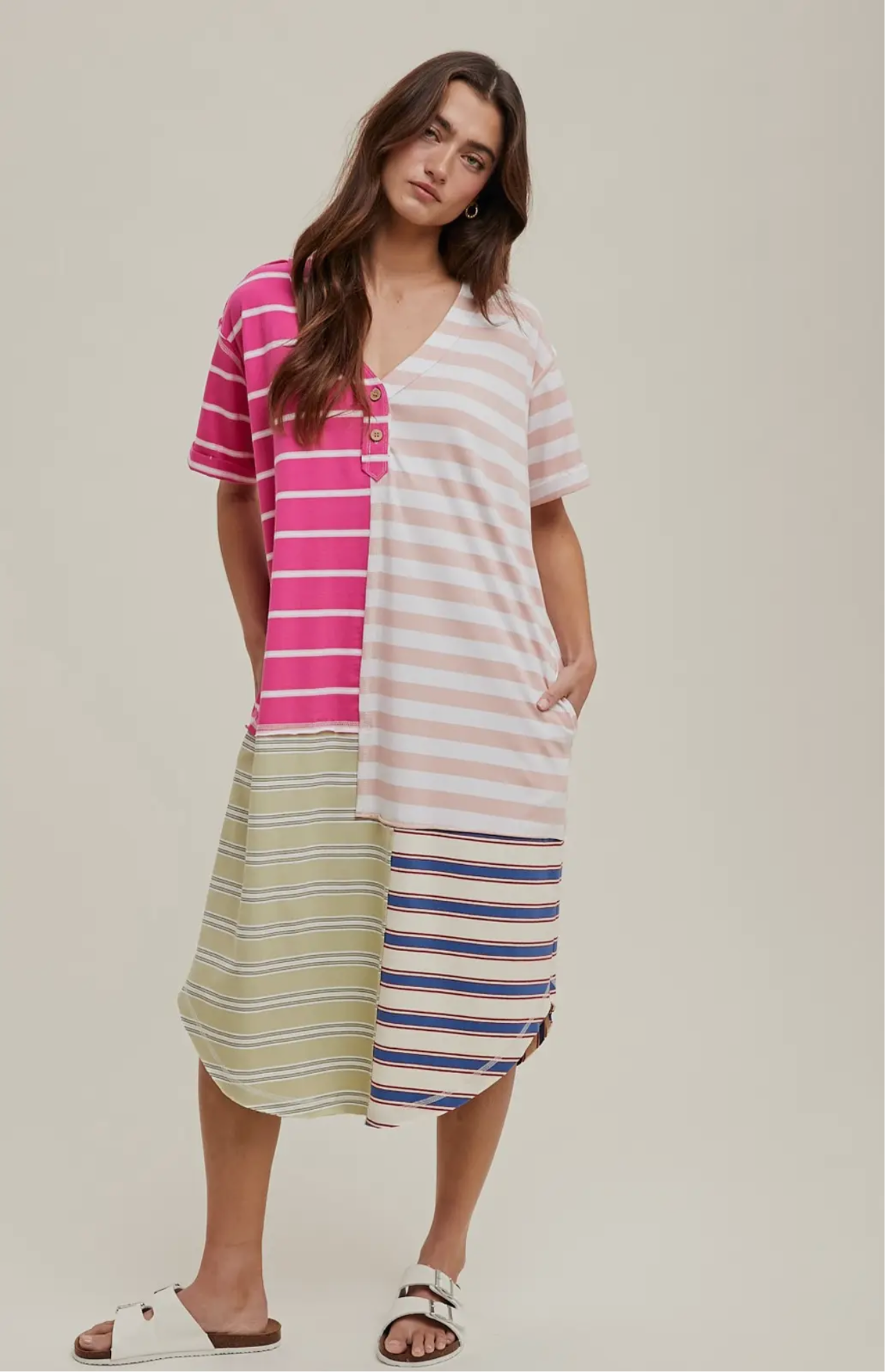 Wishlist Multicolor Striped Dress