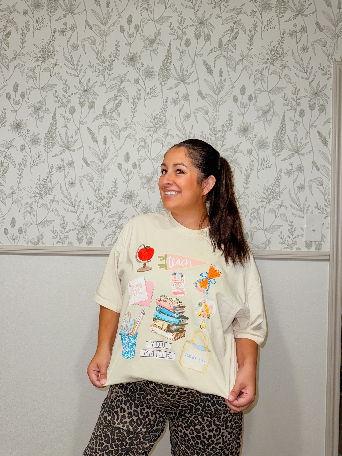 Teachers Collage Graphic Tee