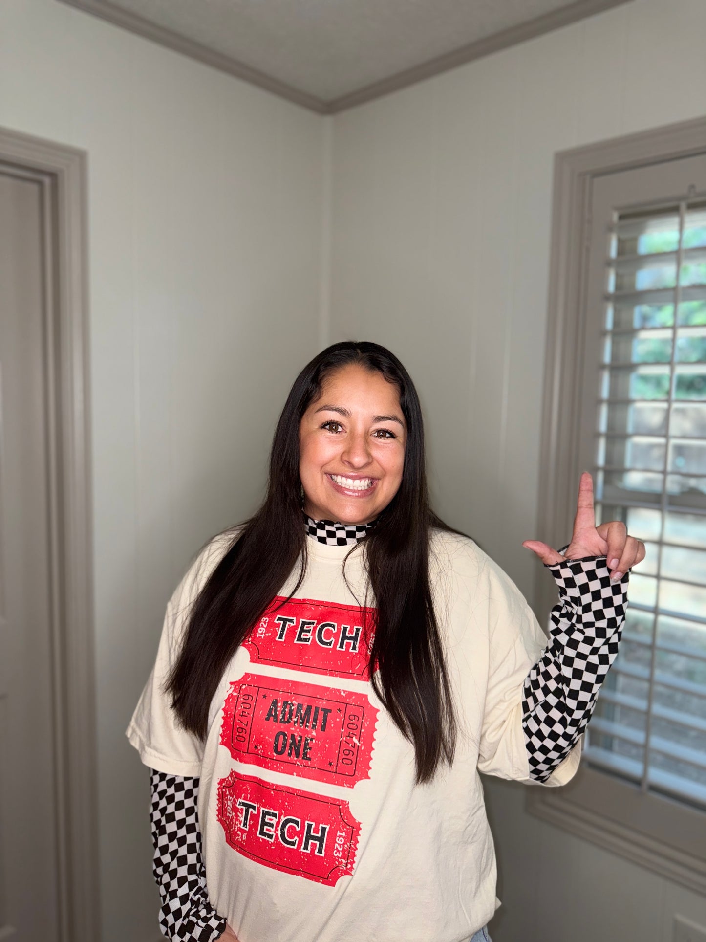 TTU Ticket Tee♥️🪩🤍🏈