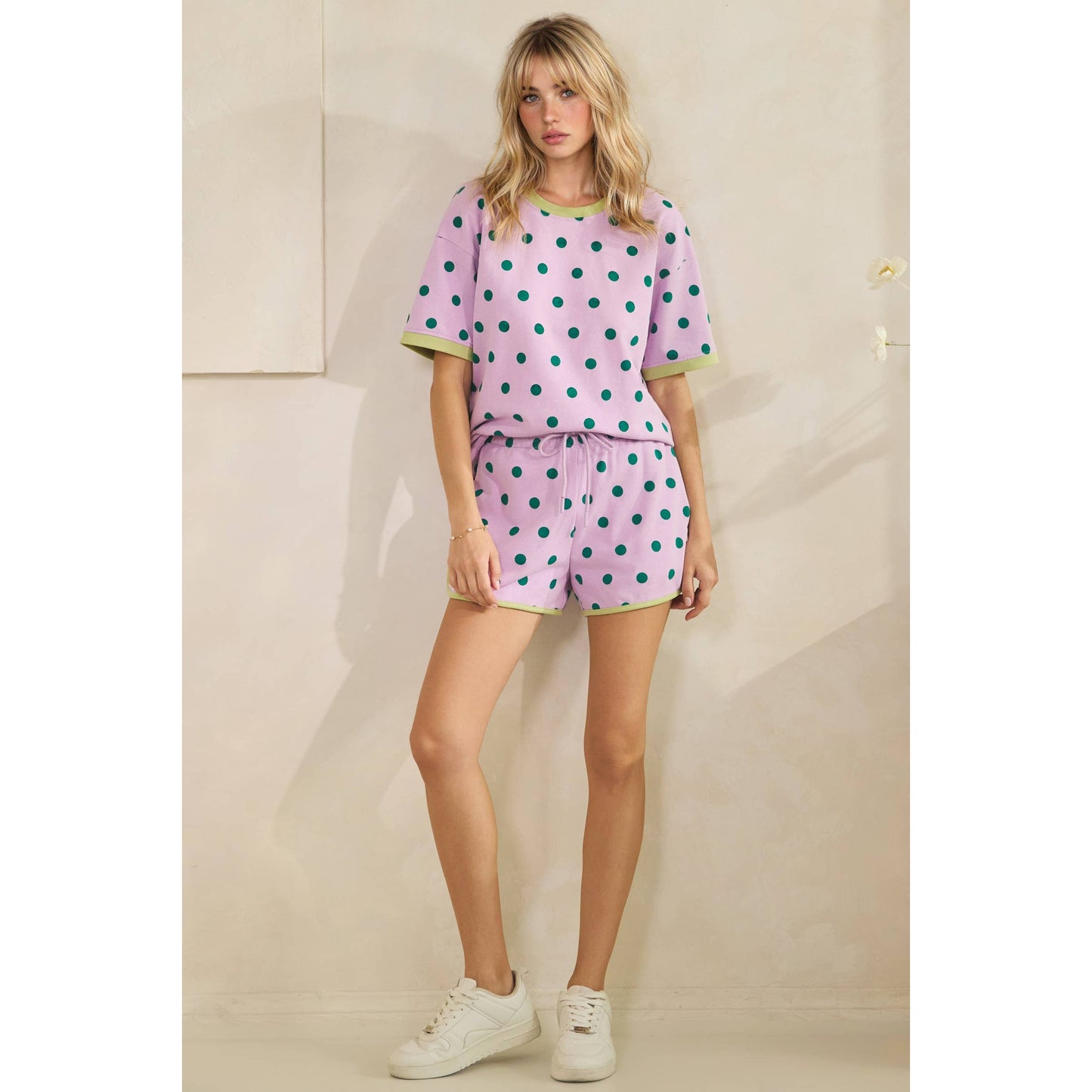 Classic Polka Dot Relaxed Lounge Set